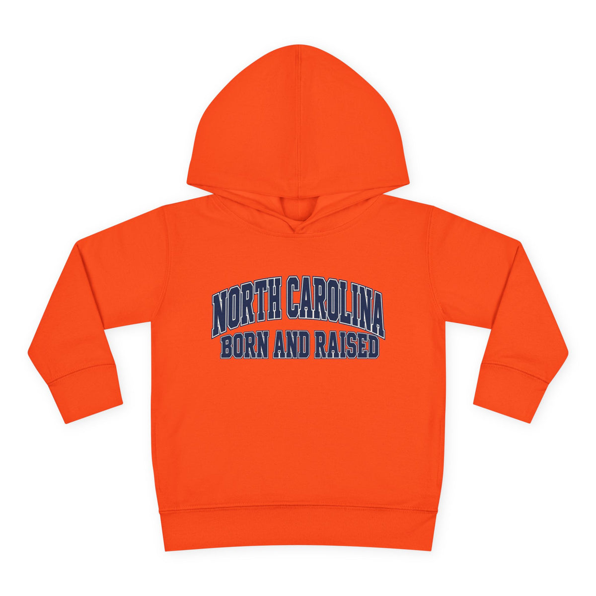 North Carolina Born and Raised Old-School Sportswear Unisex Toddler Pullover Fleece Hoodie