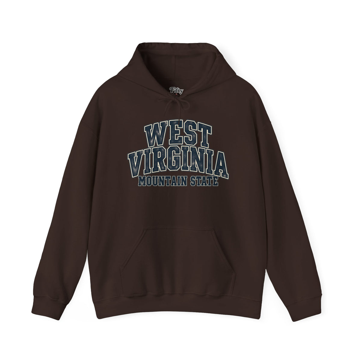West Virginia Mountain State Unisex Hoodie State Name Graphic