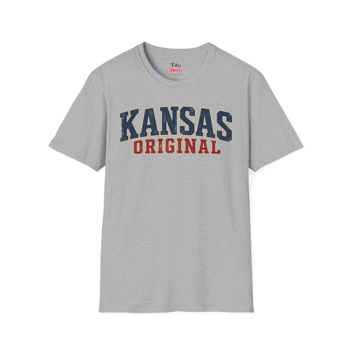 Kansas Original Unisex Softstyle T Shirt State Name Graphic Tee