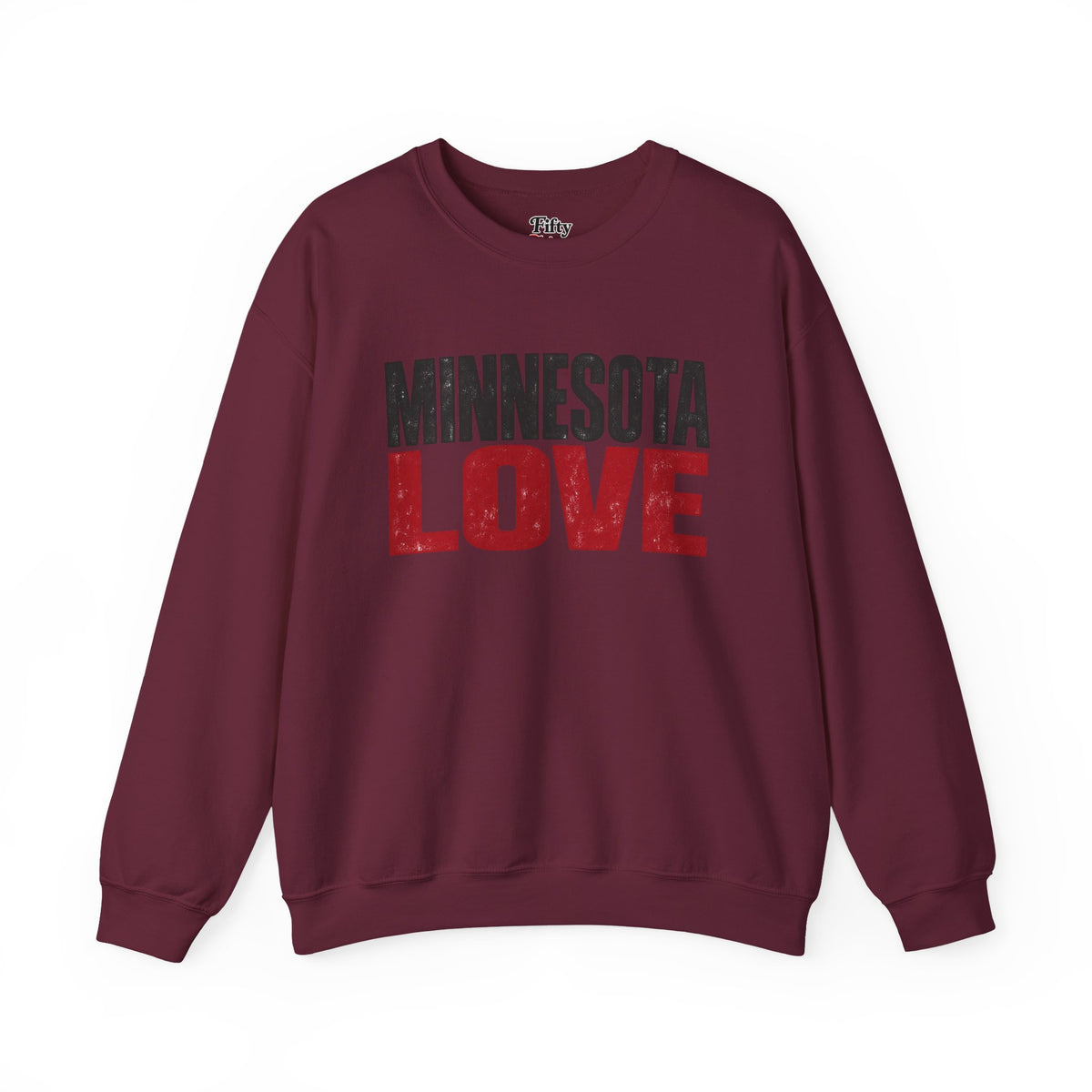 Minnesota Love Unisex Crewneck Sweatshirt State Name Graphic