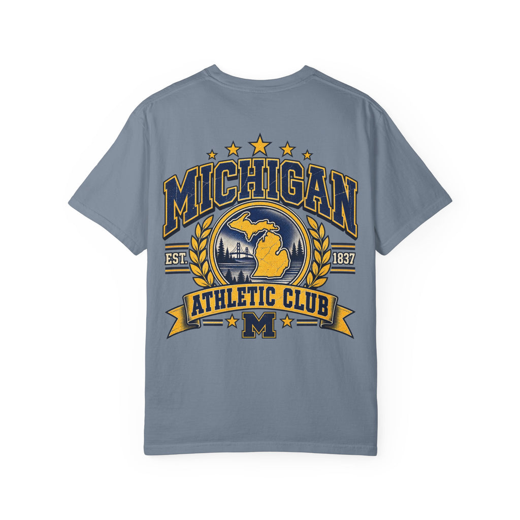 Michigan Athletic Club Unisex Comfort Color 1717 Streetwear Graphic Tee