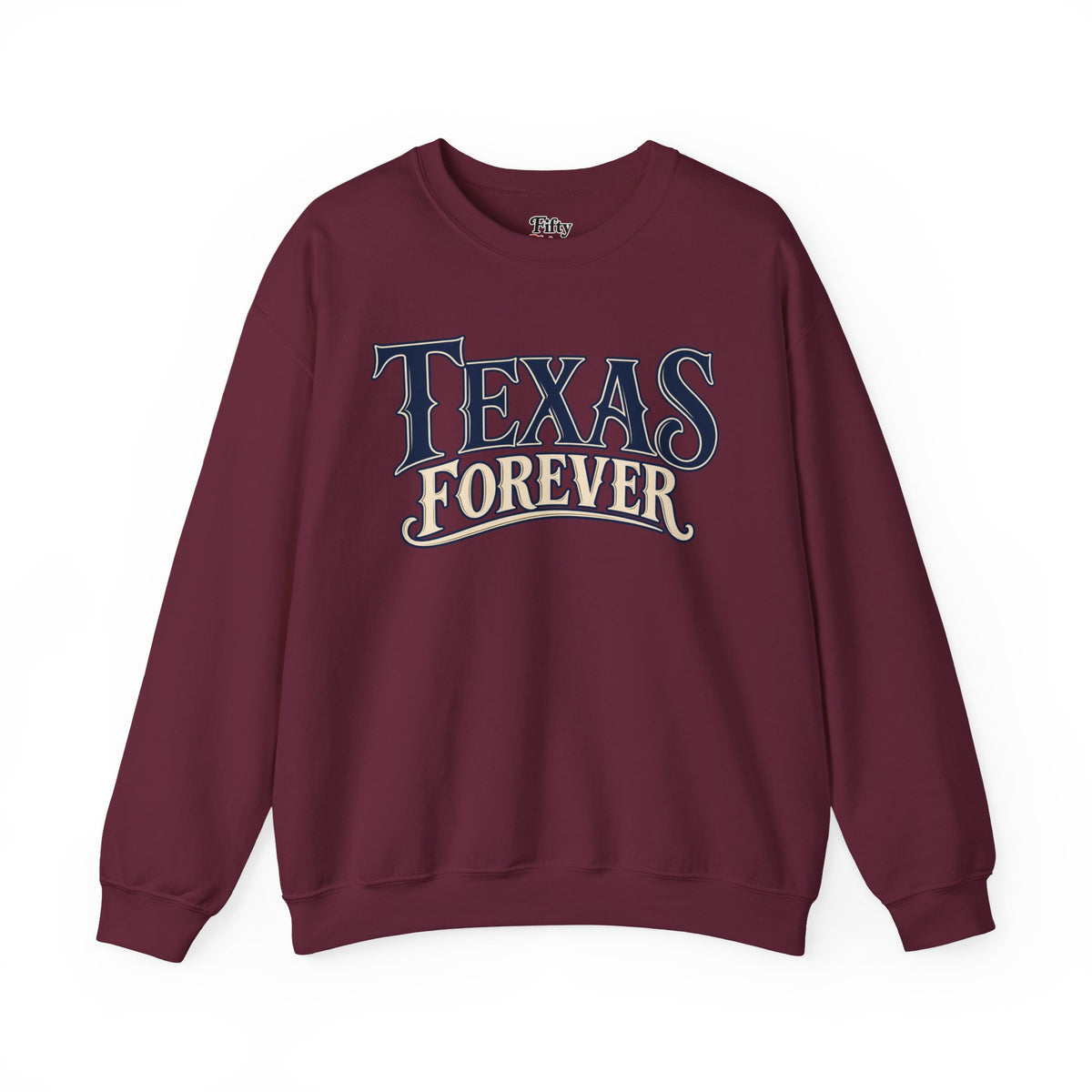 Texas Forever Unisex Crewneck Sweatshirt State Name Graphic