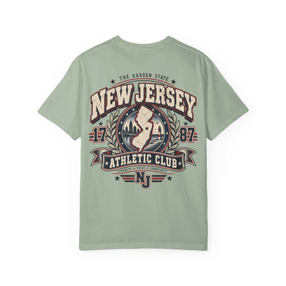New Jersey Athletic Club Unisex Comfort Color 1717 Streetwear Graphic Tee