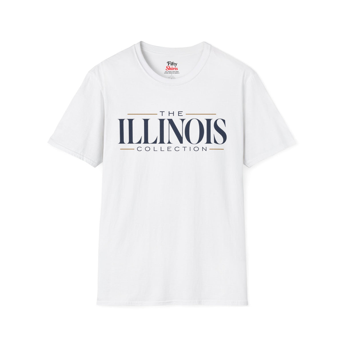 The Illinois Collection Unisex Softstyle T Shirt State Name Graphic Tee