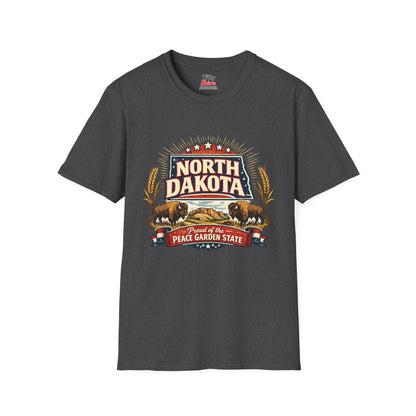 North Dakota State Pride Unisex Softstyle T Shirt State Pride Graphic Tee Collections FS03