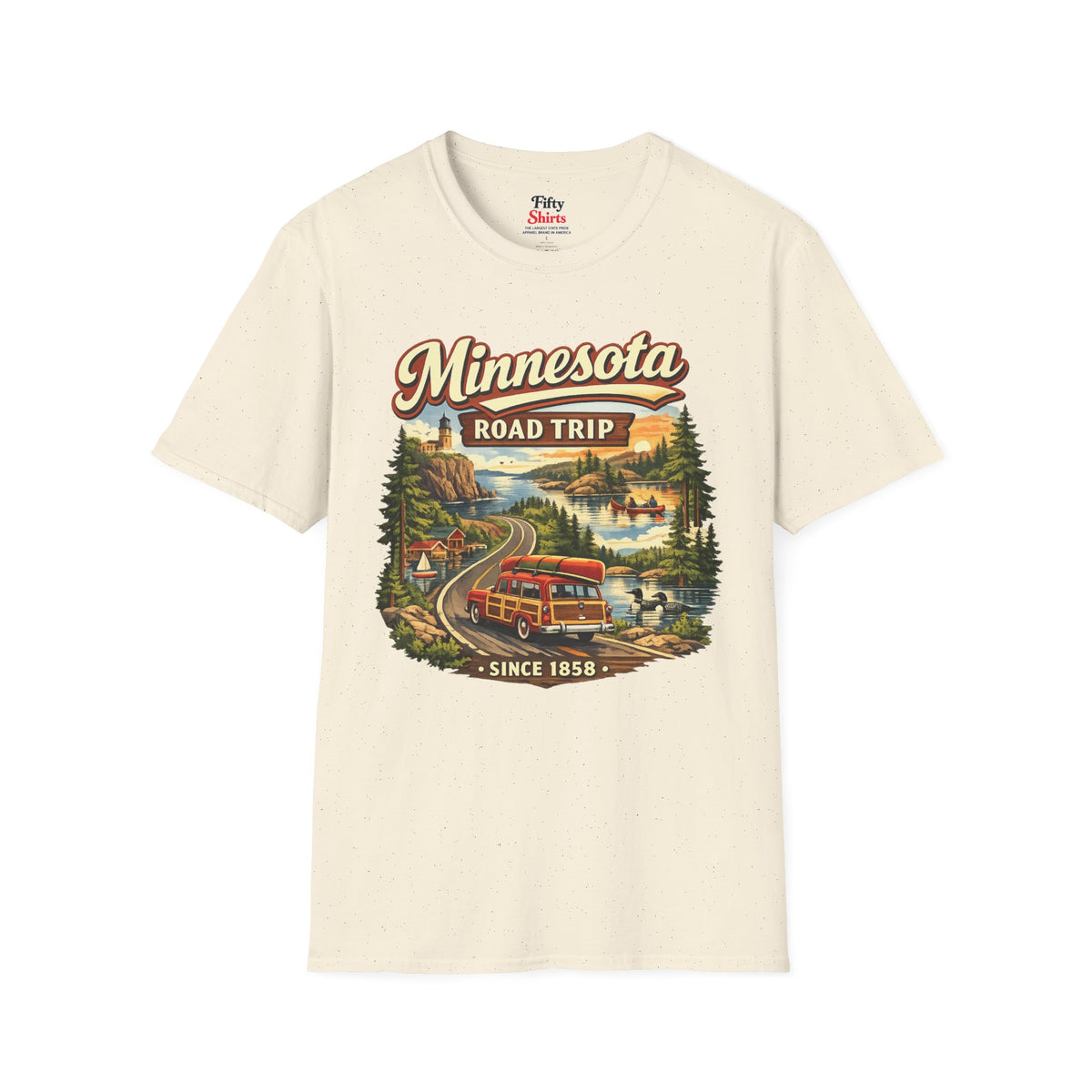 Minnesota Road Trip Unisex Softstyle T Shirt State Pride Graphic Tee Collections FS03