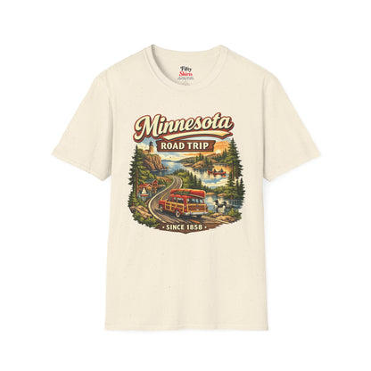Minnesota Road Trip Unisex Softstyle T Shirt State Pride Graphic Tee Collections FS03