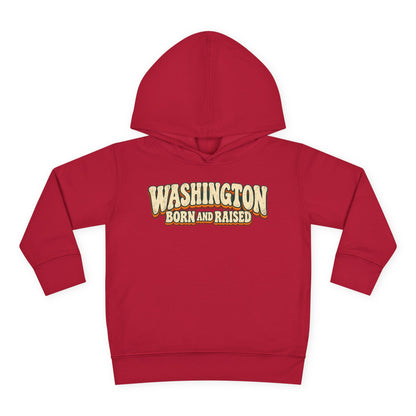 Washington Born and Raised Vintage 1970s Unisex Toddler Pullover Fleece Hoodie