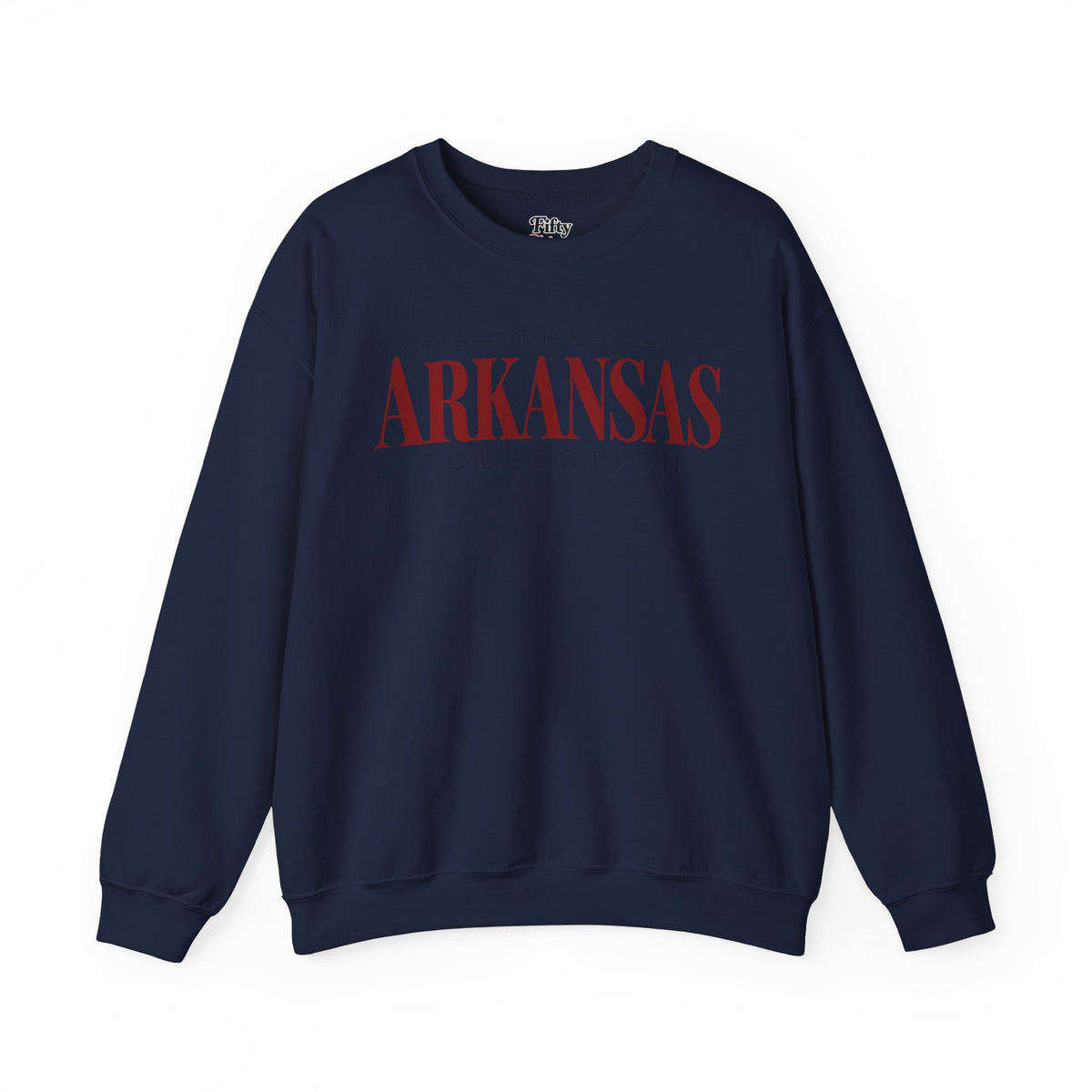 The Arkansas Collection Unisex Crewneck Sweatshirt State Name Graphic