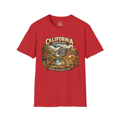 California adventure in Yosemite Unisex Softstyle T Shirt State Pride Graphic Tee Collections FS03