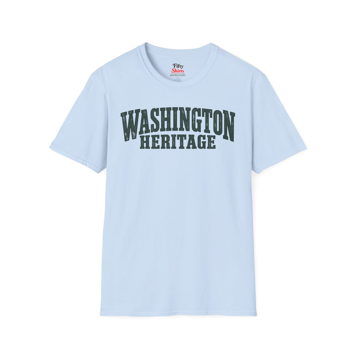 Washington Heritage Unisex Softstyle T Shirt State Name Graphic Tee