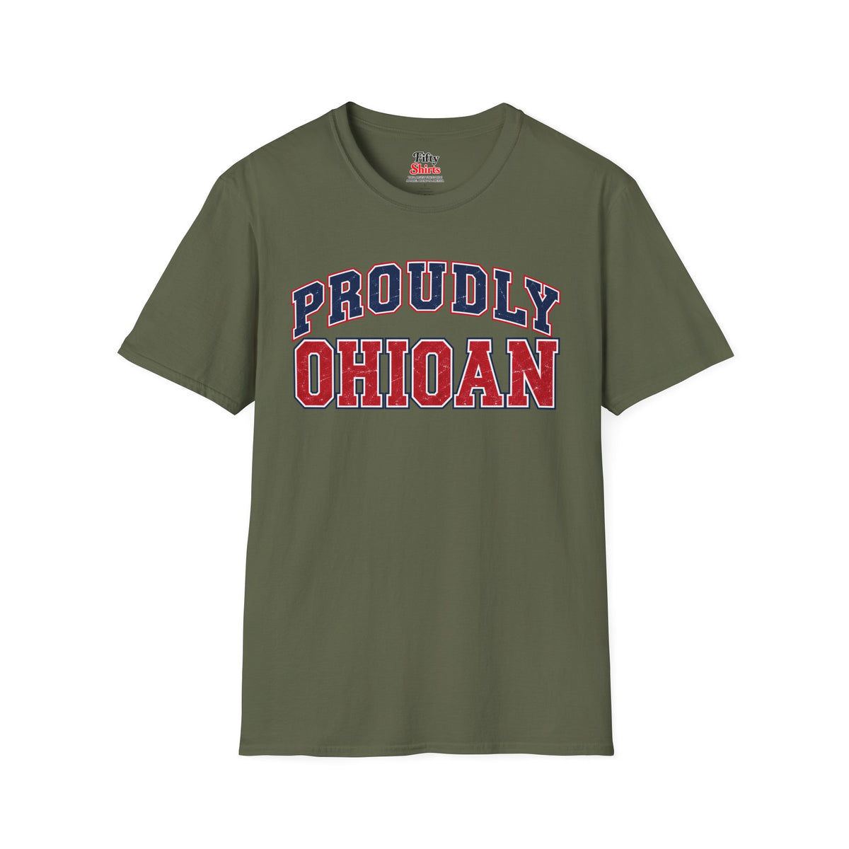 Proudly Ohioan Ohio Unisex Softstyle T Shirt State Name Graphic Tee