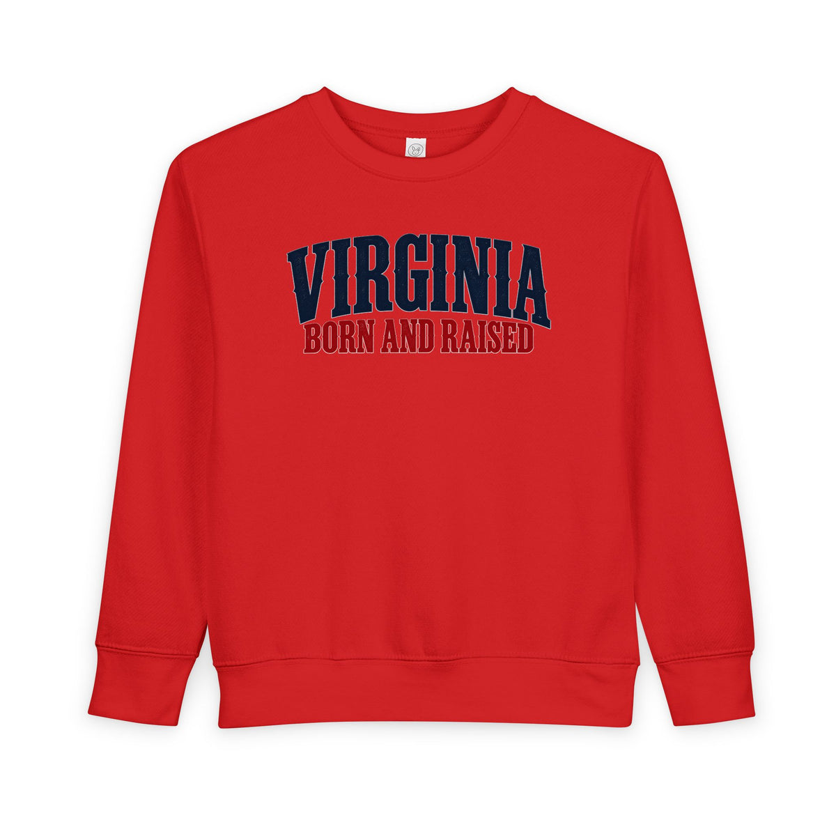 Virginia Born and Raised Premium Heritage Unisex Toddler Sweatshirt