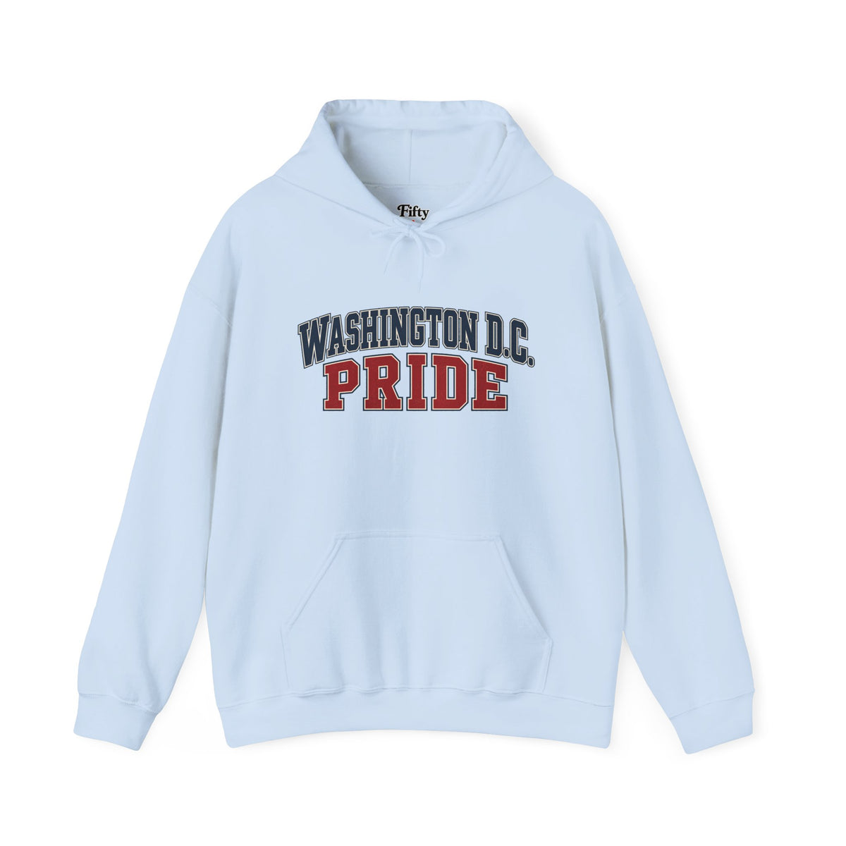 Washington DC Pride Unisex Hoodie State Name Graphic