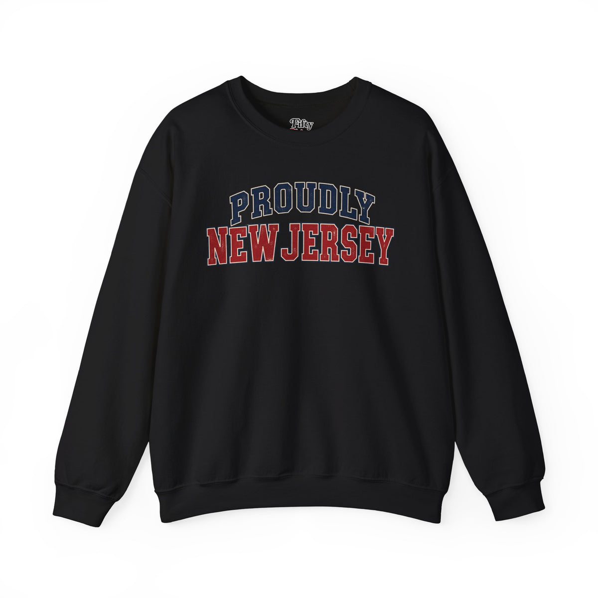 Proudly New Jersey Unisex Crewneck Sweatshirt State Name Graphic