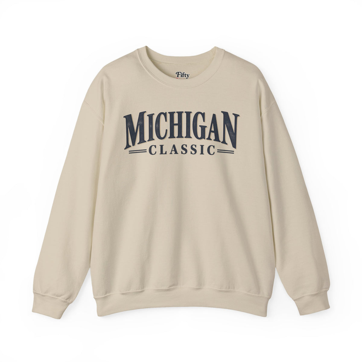 Michigan Classic Unisex Crewneck Sweatshirt State Name Graphic