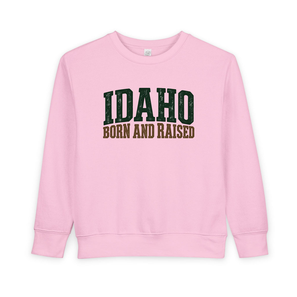 Idaho Born and Raised Pacific Northwest Heritage Unisex Toddler Sweatshirt