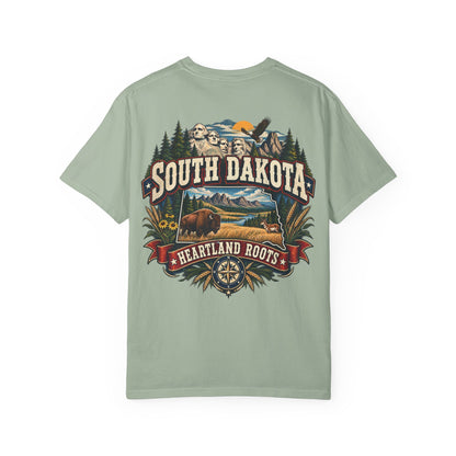 South Dakota Heartland Roots Unisex Comfort Color 1717 Streetwear Graphic Tee