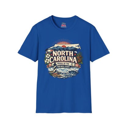 North Carolina State Pride Unisex Softstyle T Shirt State Pride Graphic Tee Collections FS03