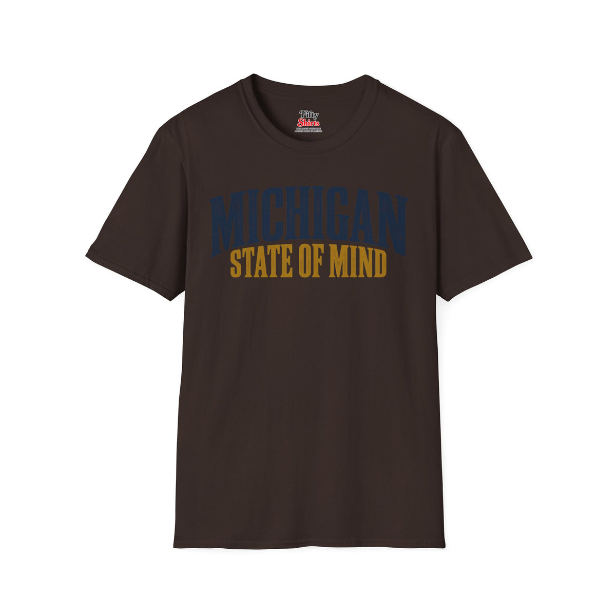 Michigan State of Mind Unisex Softstyle T Shirt State Name Graphic Tee
