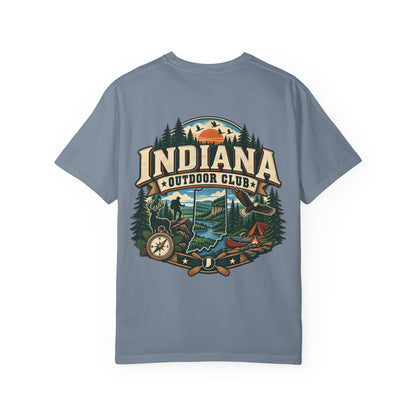Indiana Outdoor Club Unisex Comfort Color 1717 Streetwear Graphic Tee