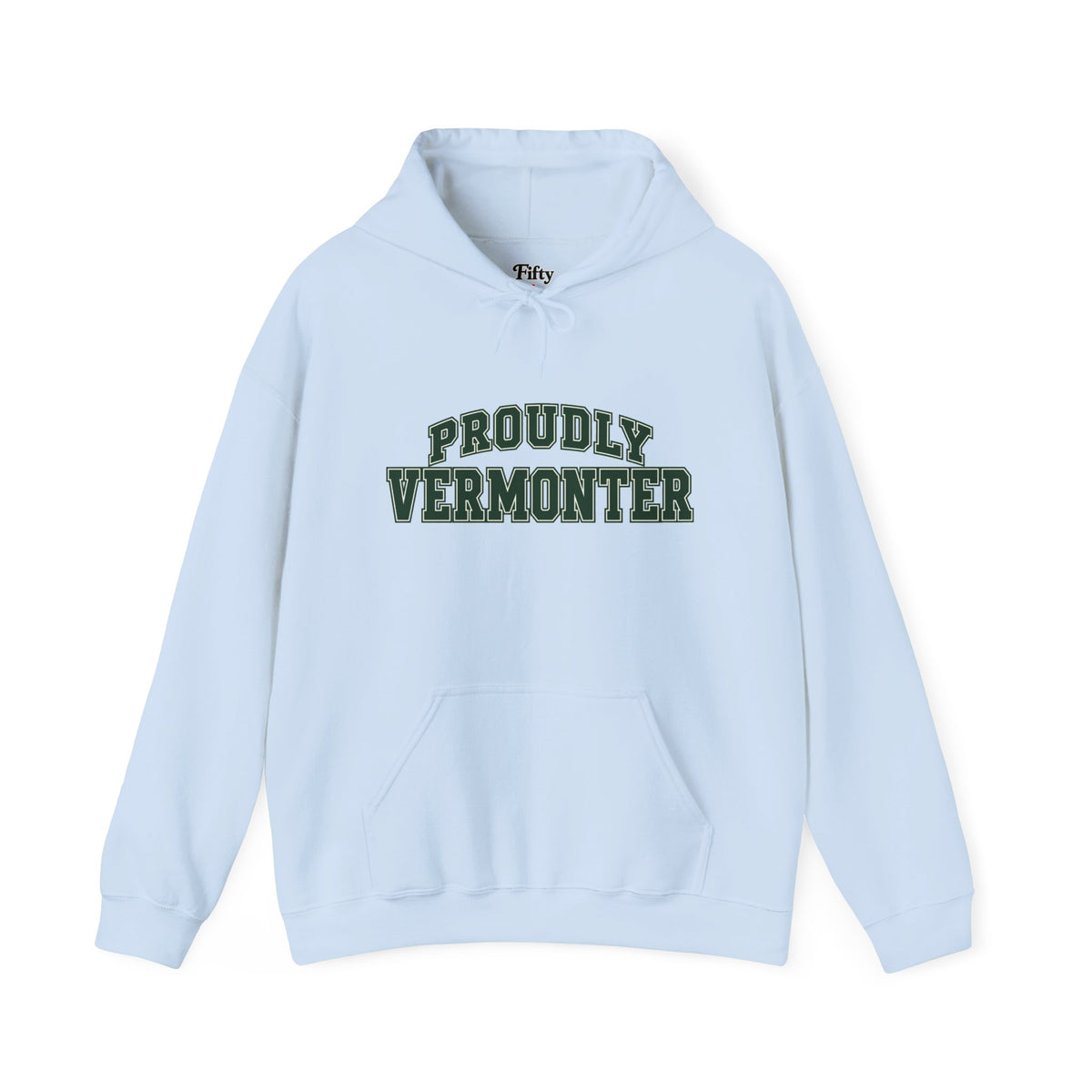 Proudly Vermonter Unisex Hoodie State Name Graphic