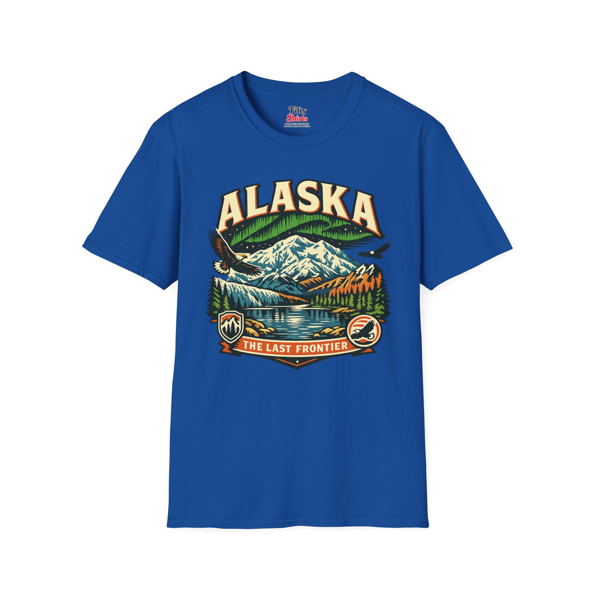 Alaska The Last Frontier Adventure Unisex Softstyle T Shirt State Pride Graphic Tee Collections FS03