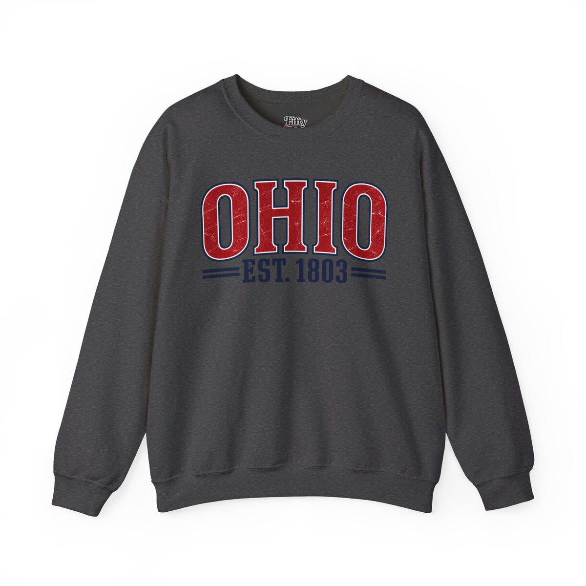 Ohio Est.1803 Unisex Crewneck Sweatshirt State Name Graphic