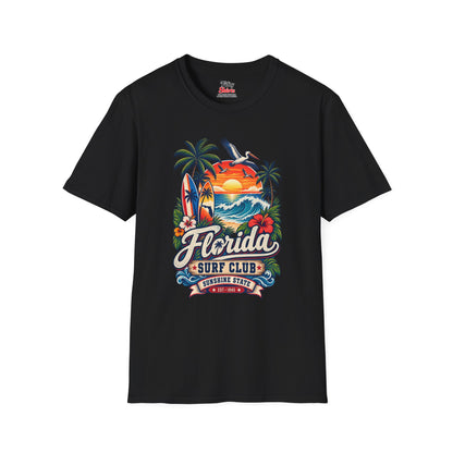 Florida Surf Club Unisex Softstyle T Shirt State Pride Graphic Tee Collections FS03