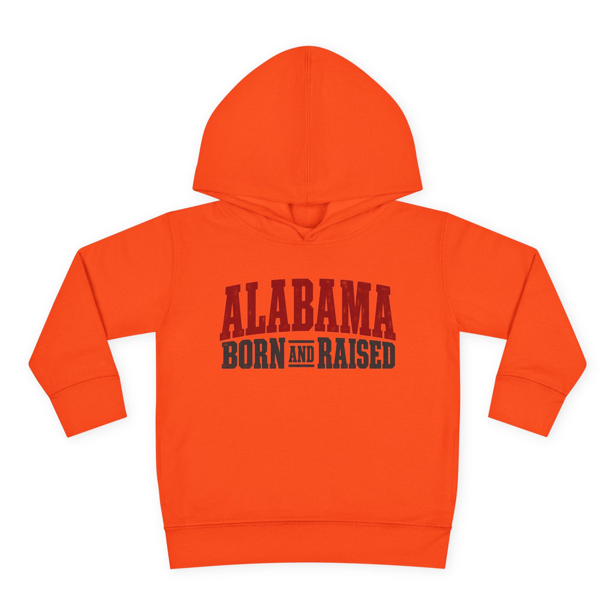 Alabama Born and Raised Rugged Workwear Unisex Toddler Pullover Fleece Hoodie