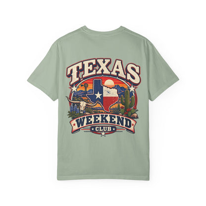Texas Weekend Club Unisex Comfort Color 1717 Streetwear Graphic Tee