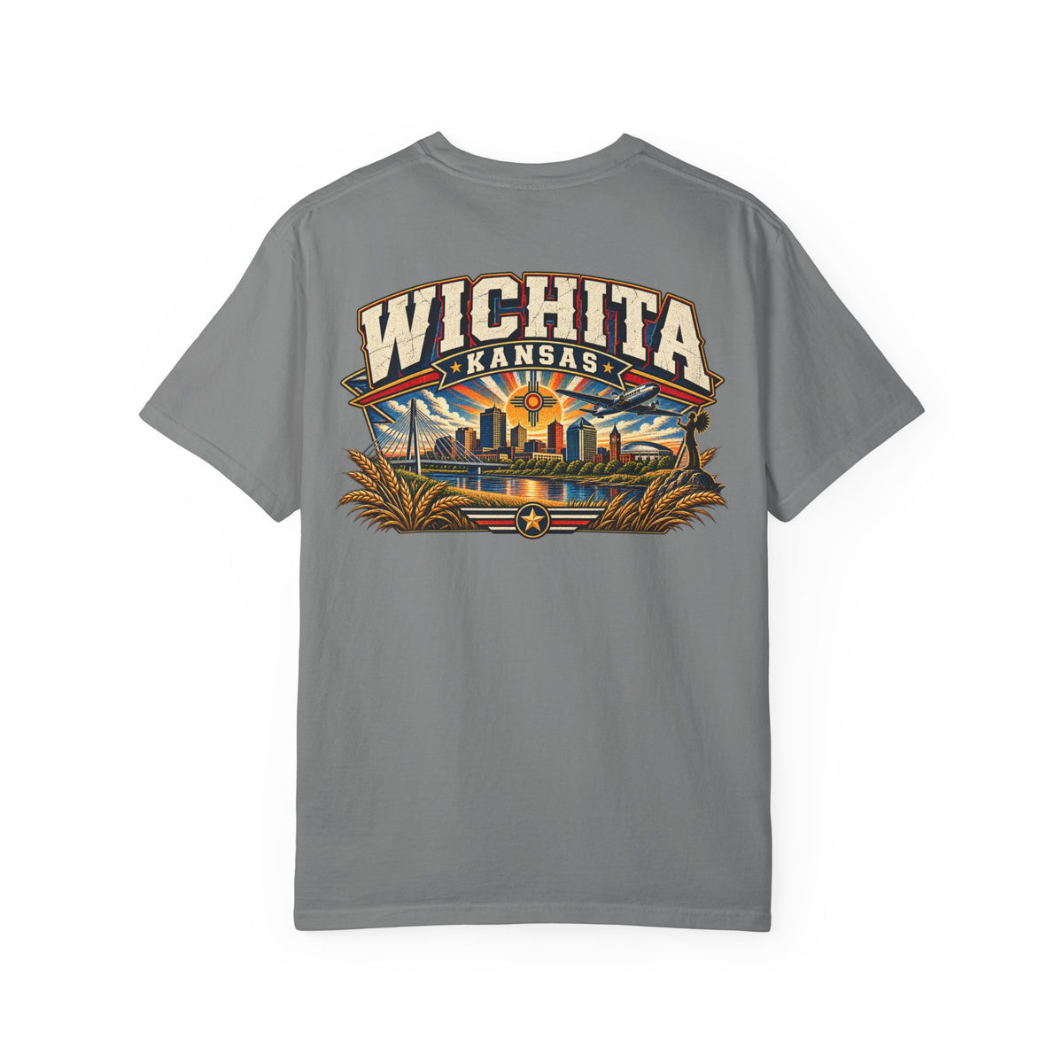 Wichita Kansas Unisex Comfort Color 1717 Streetwear Graphic Tee