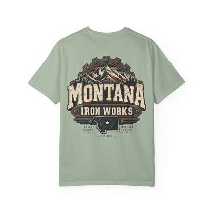 Montana Iron Works Unisex Comfort Color 1717 Streetwear Graphic Tee