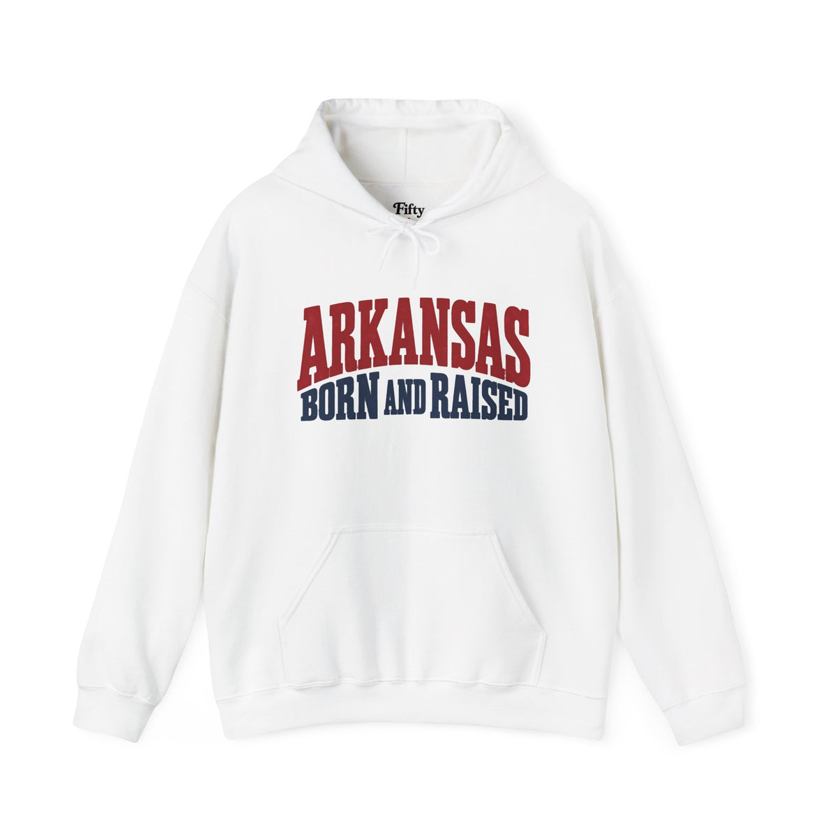 Arkansas Born and Raised Bold Vintage State Pride Unisex Hoodie Graphic