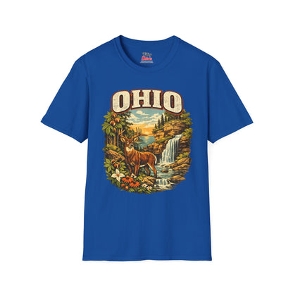 Ohio Wildlife Unisex Softstyle T Shirt State Pride Graphic Tee Collections FS03