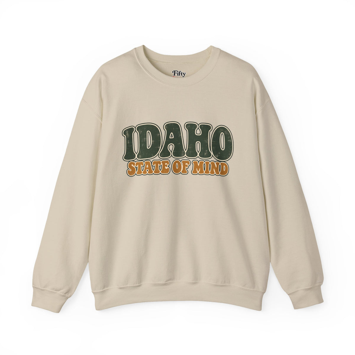 Idaho State of Mind Unisex Crewneck Sweatshirt State Name Graphic