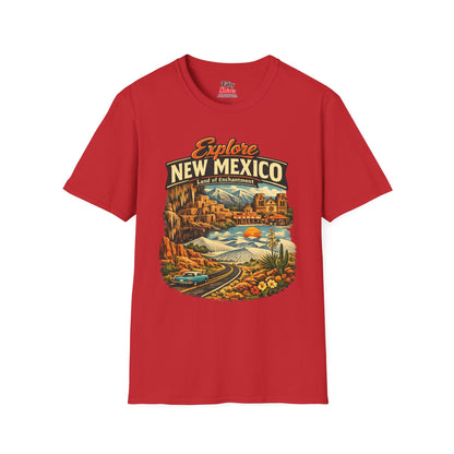 Explore New Mexico Unisex Softstyle T Shirt State Pride Graphic Tee Collections FS03