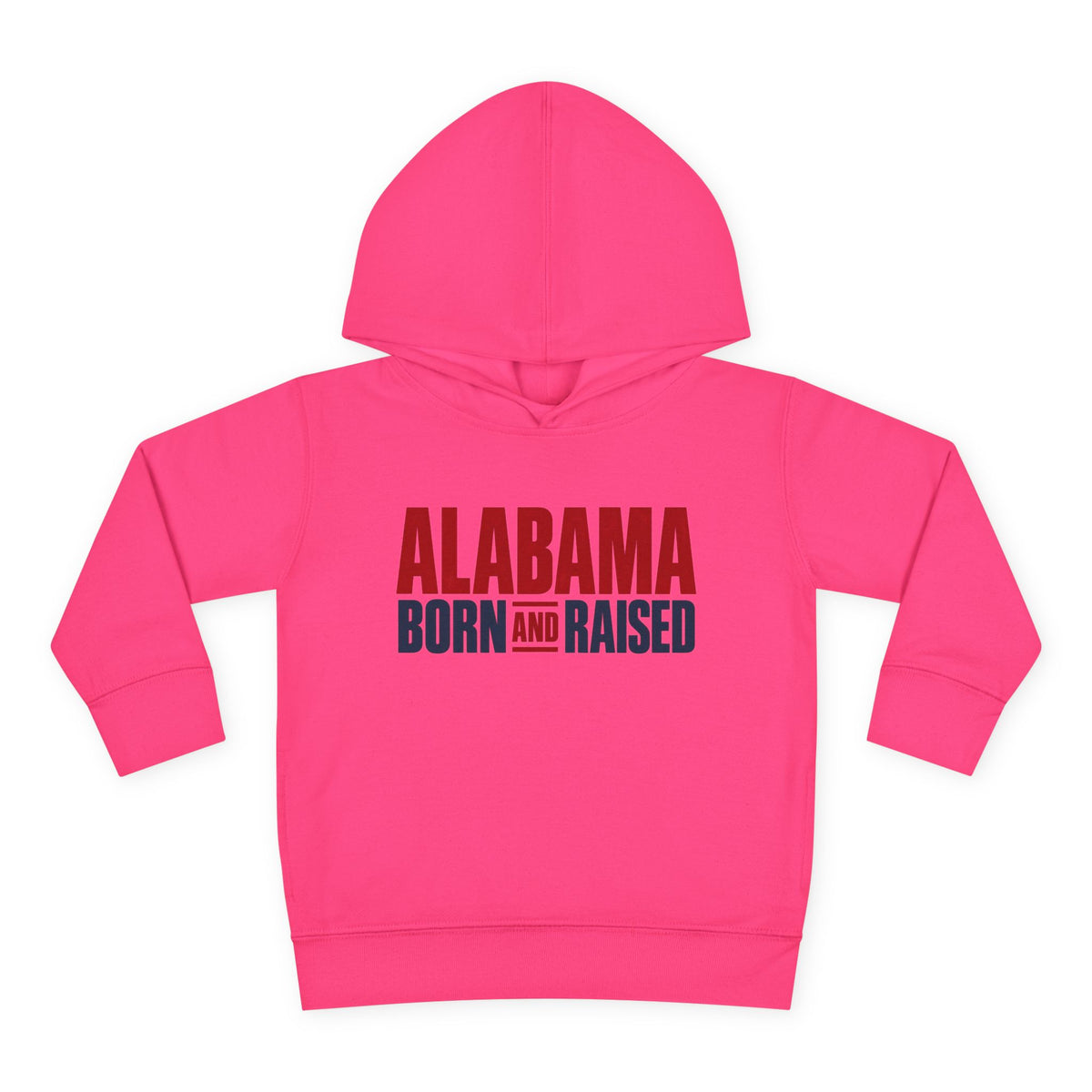 Alabama Born and Raised Minimal Heritage Unisex Toddler Pullover Fleece Hoodie