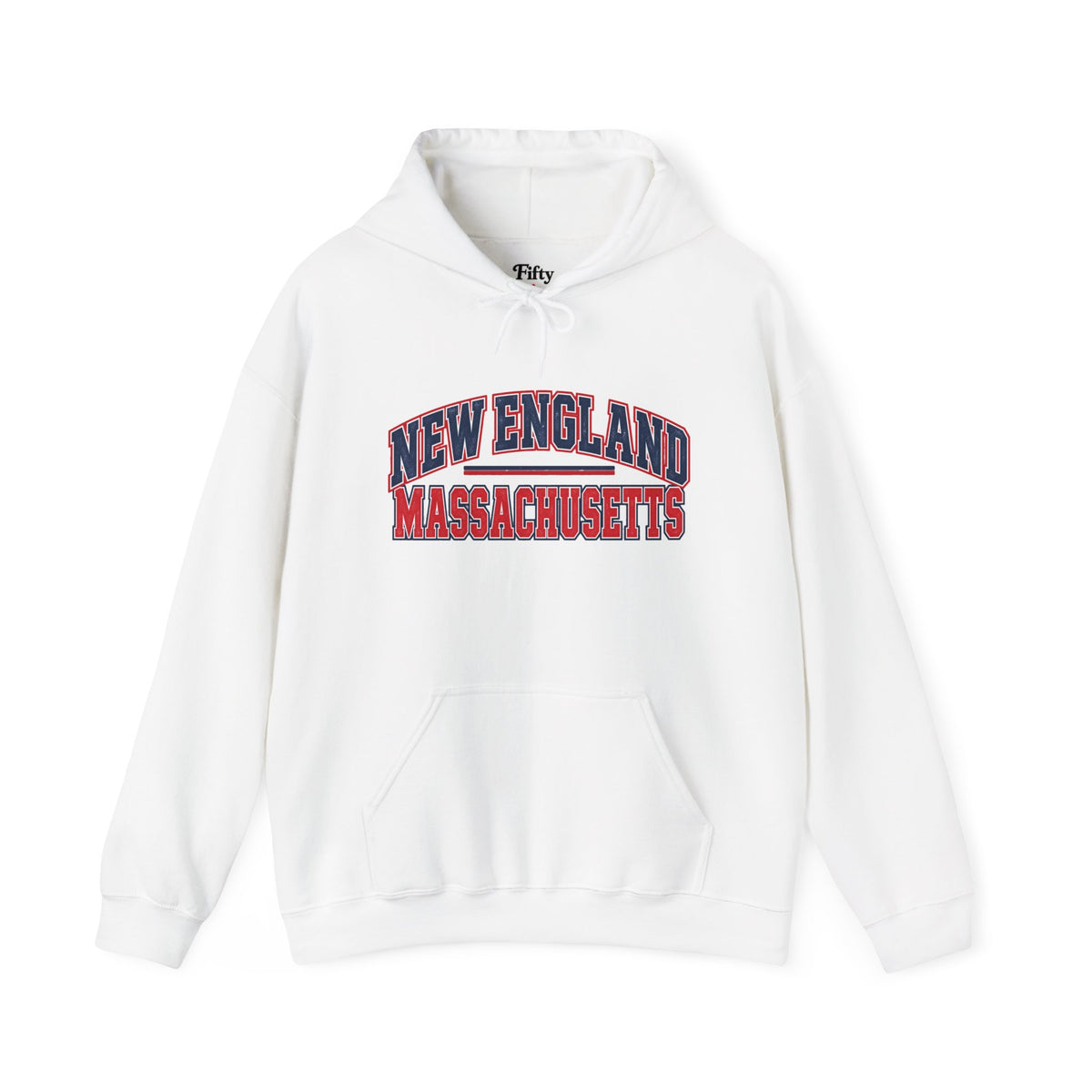 New England Massachusetts Unisex Hoodie State Name Graphic