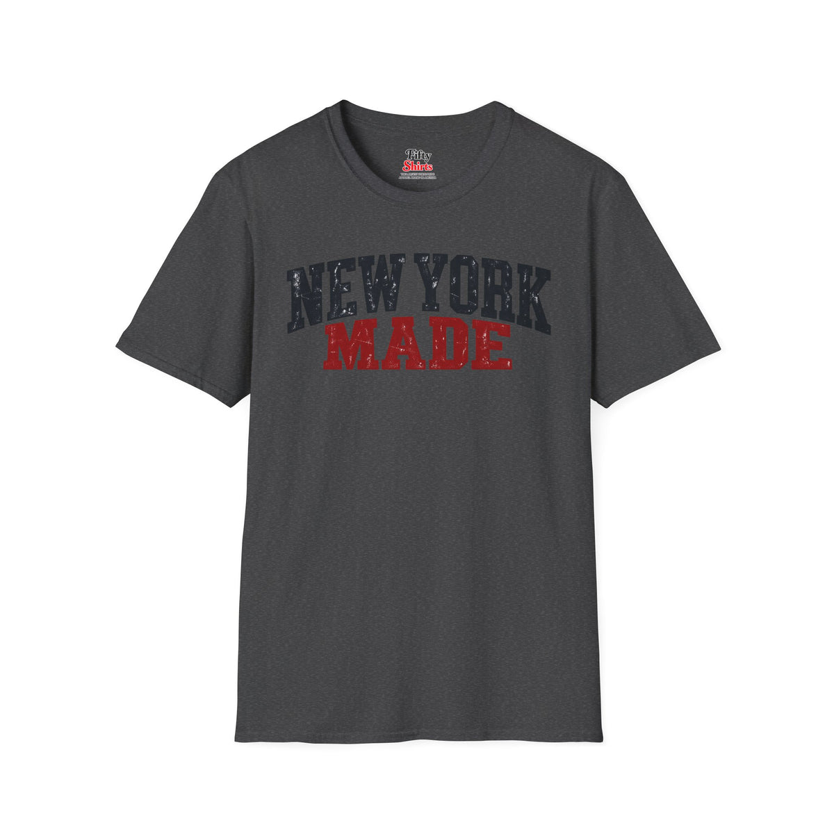 New York Made Unisex Softstyle T Shirt State Name Graphic Tee