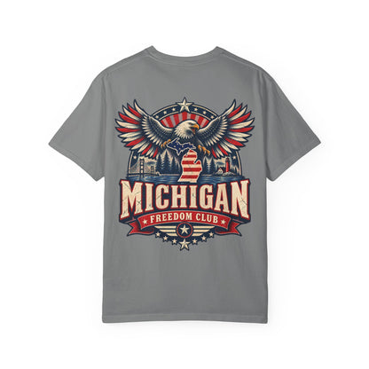Michigan Freedom Club Unisex Comfort Color 1717 Streetwear Graphic Tee
