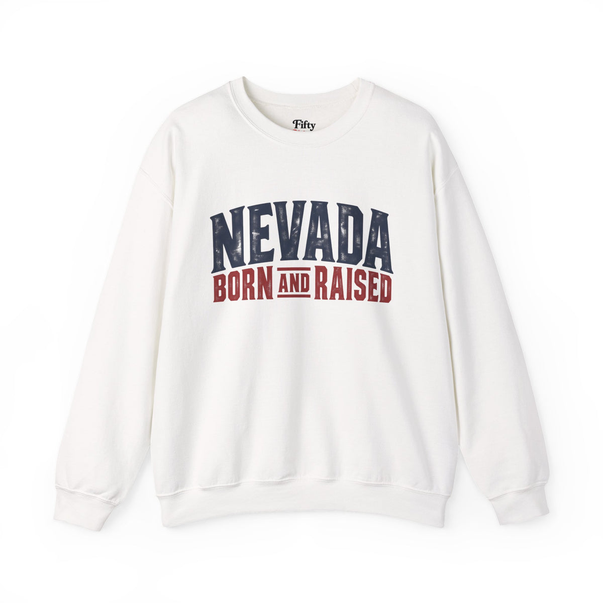 Nevada Born and Raised Modern Streetwear Unisex Sweatshirt Graphic