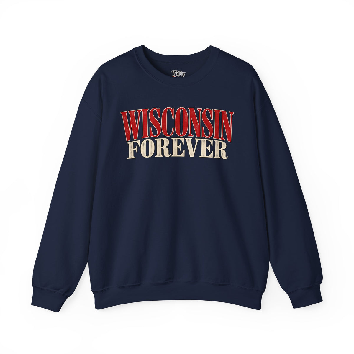 Wisconsin Forever Unisex Crewneck Sweatshirt State Name Graphic