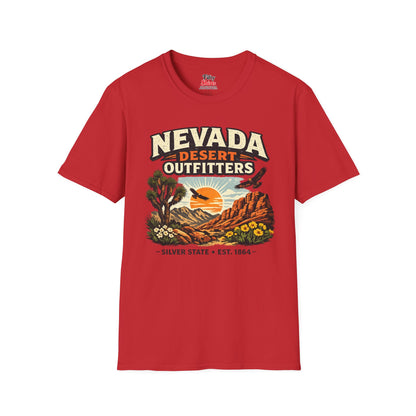 Nevada Desert Outfitters Unisex Softstyle T Shirt State Pride Graphic Tee Collections FS03