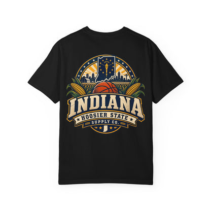 Indiana Hoosier State Supply Co. Unisex Comfort Color 1717 Streetwear Graphic Tee