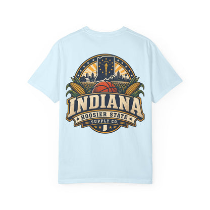 Indiana Hoosier State Supply Co. Unisex Comfort Color 1717 Streetwear Graphic Tee