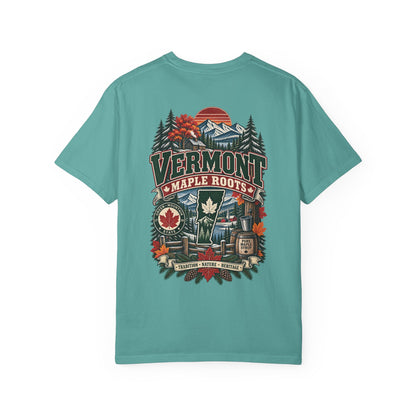 Vermont Maple Roots Unisex Comfort Color 1717 Streetwear Graphic Tee
