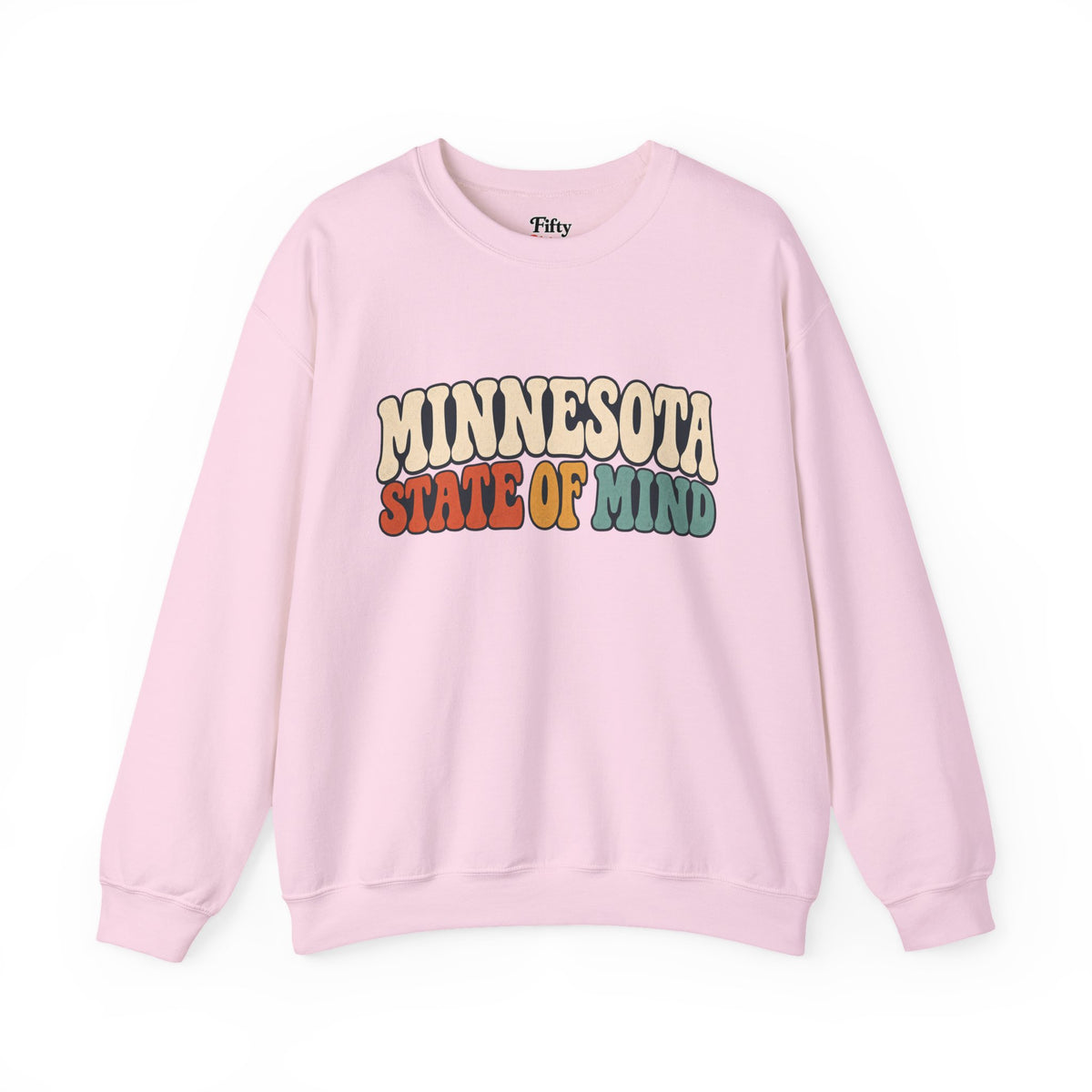 Minnesota State of Mind Unisex Crewneck Sweatshirt State Name Graphic