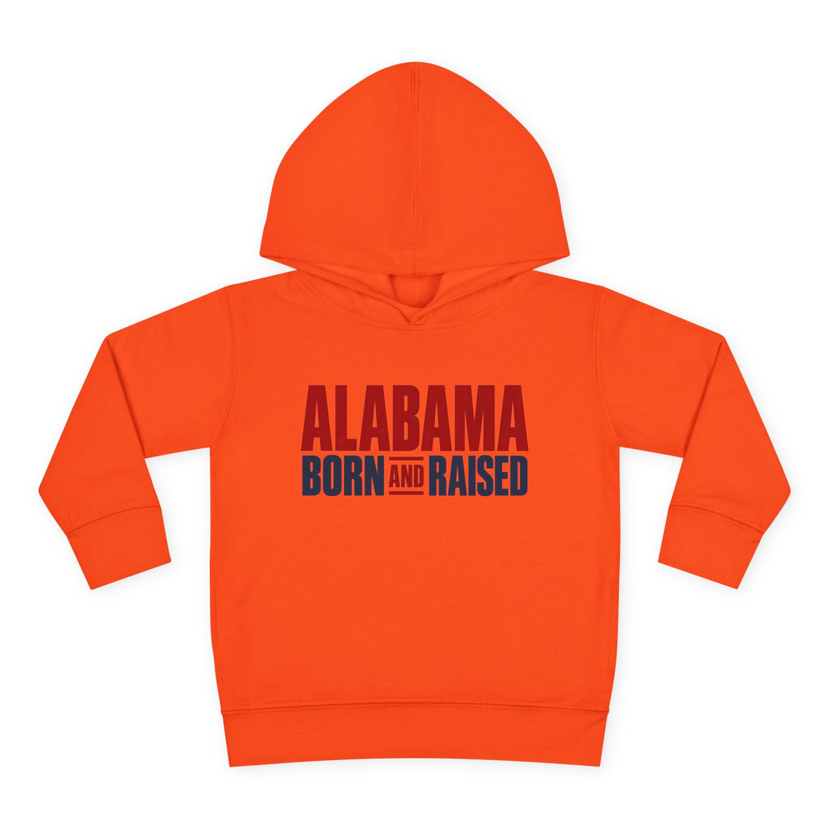 Alabama Born and Raised Minimal Heritage Unisex Toddler Pullover Fleece Hoodie