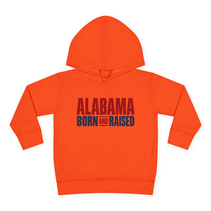Alabama Born and Raised Minimal Heritage Unisex Toddler Pullover Fleece Hoodie